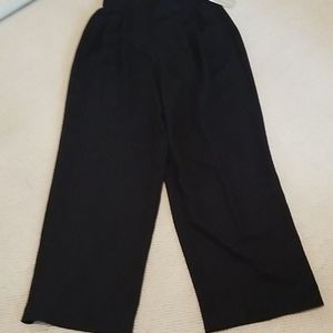 Casual Corner Black Pleated Dress Pants